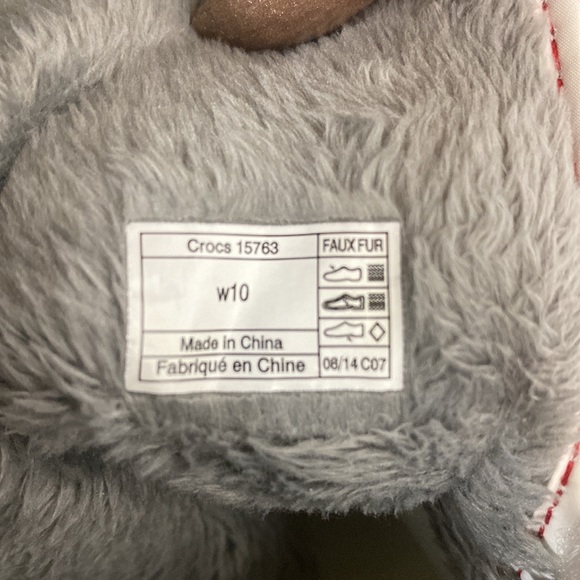 Crocs Winter Fleece Lined Boots Size 10 - Picture 5 of 5